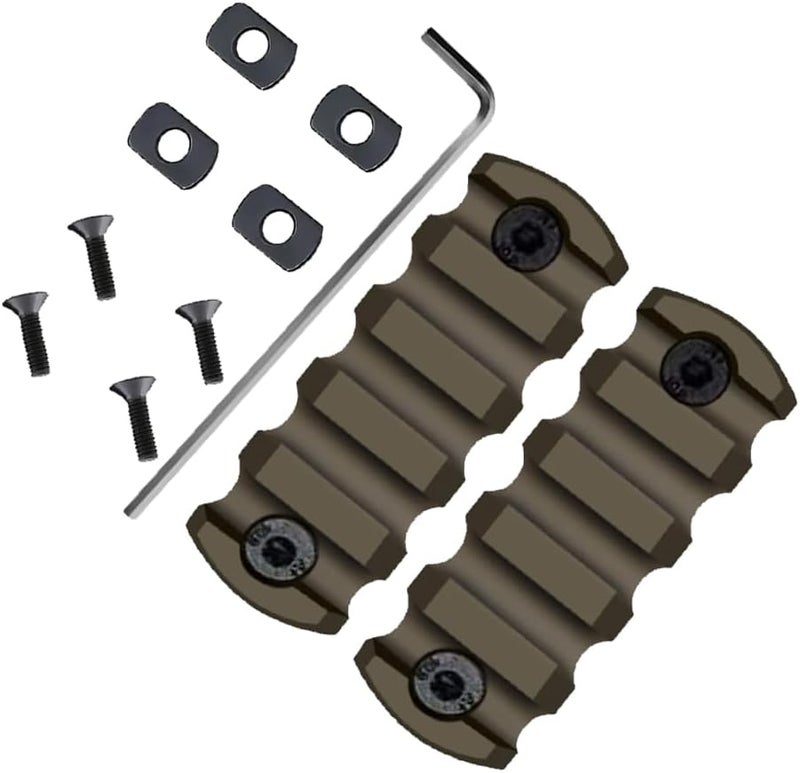 Gotical Store Combo - 2Pcs 5-Slot MLOK & Mount Kit-Push Button with Set of Screws & Allen Wrench… - Image 1